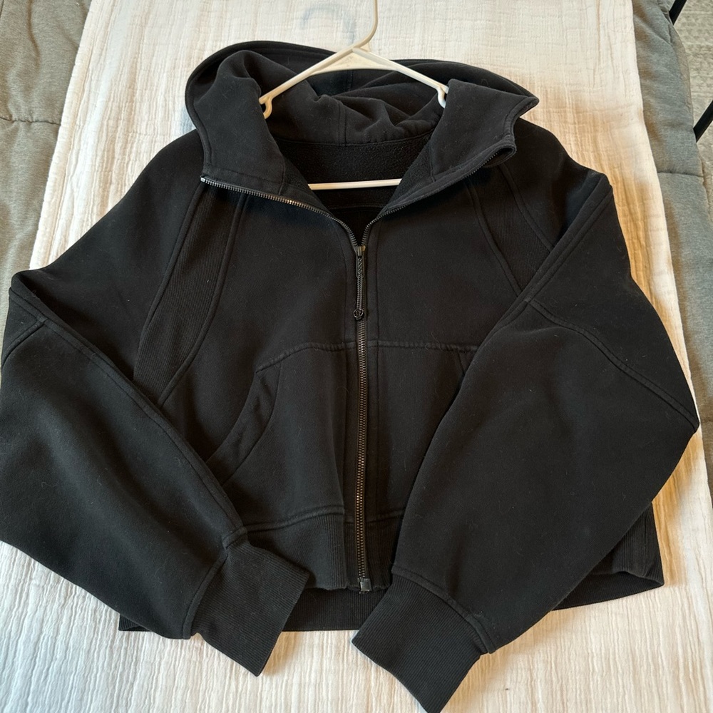 Lululemon Black Full Zip Scuba (cropped)